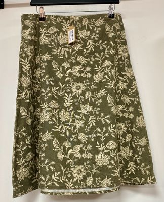 EDDIE BAUER linen/cotton blend skirt size 12(UK)/8(US)