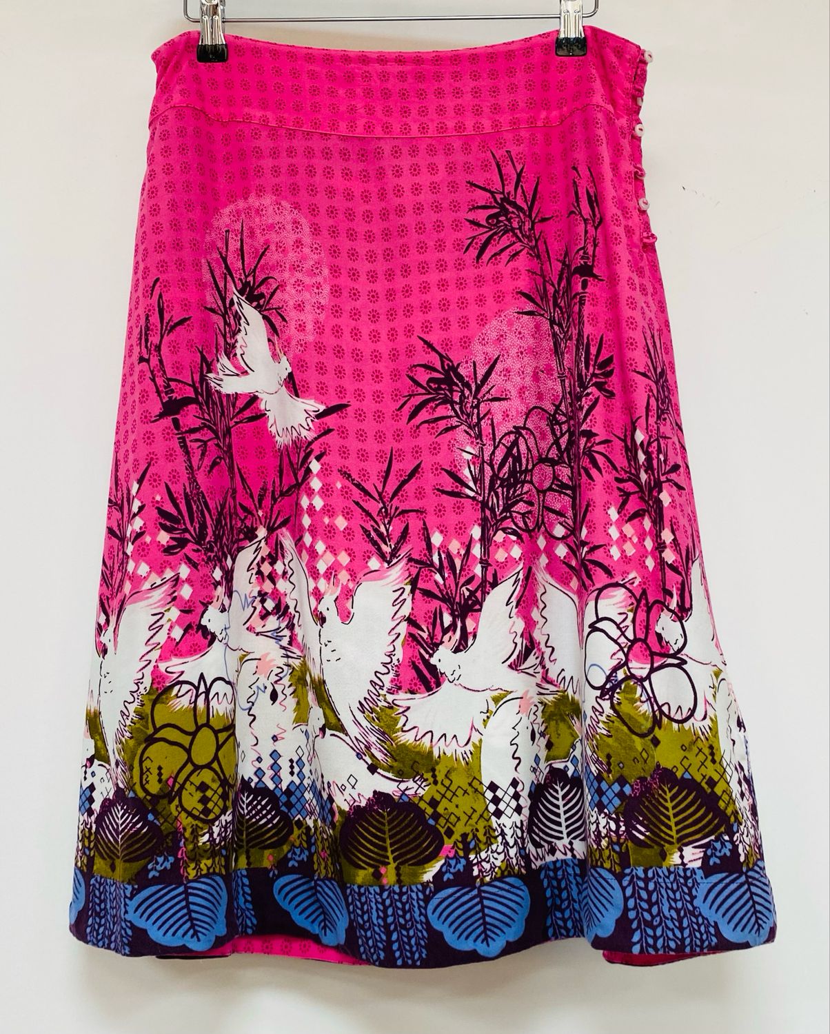 WHITE STUFF reversible viscose skirt size 10