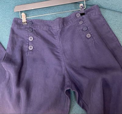 MAX STUDIO 100% linen trousers size 12