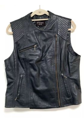 PRINCIPLES genuine leather vest size 16 UK