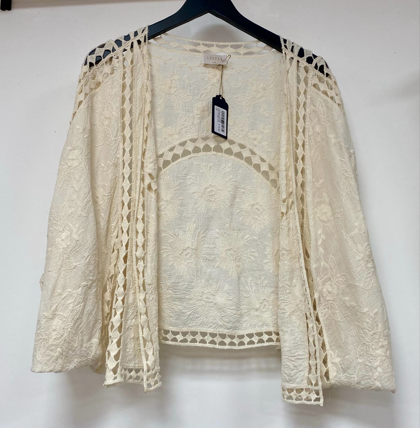 LAUREN TAYLOR open cardigan size L/XL