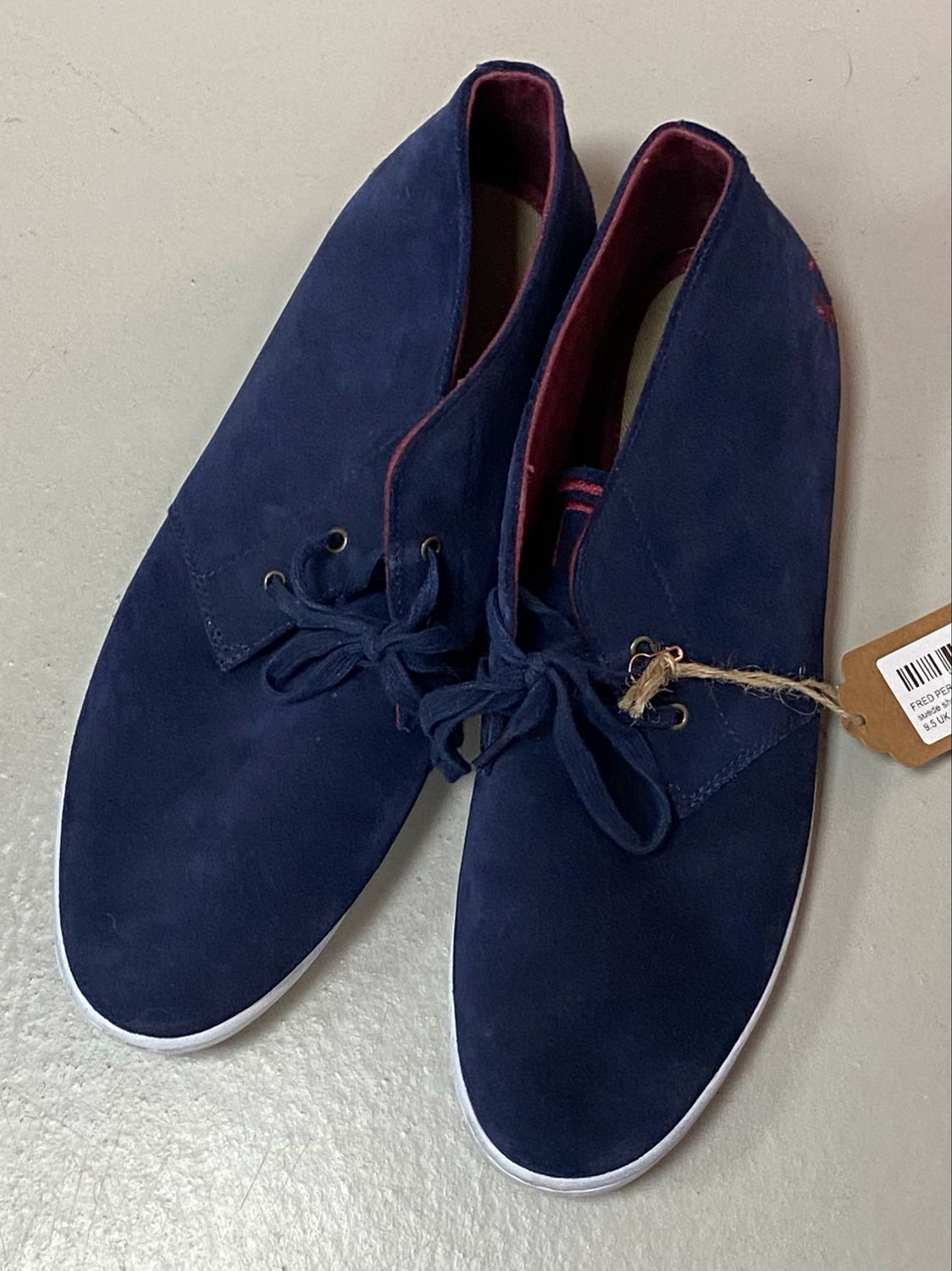 FRED PERRY suede shoes size 9.5 UK