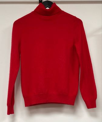 100% cashmere roll neck jumper size S (8-10 UK)
