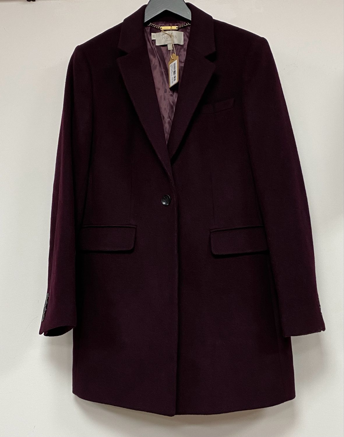 HOBBS wool blend coat size 12 UK