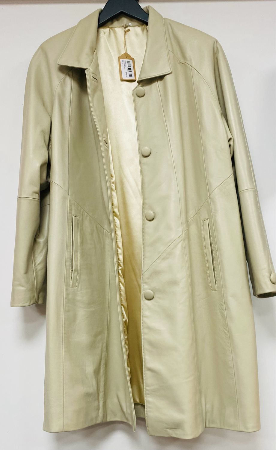 vintage Real LEATHER coat size M - L