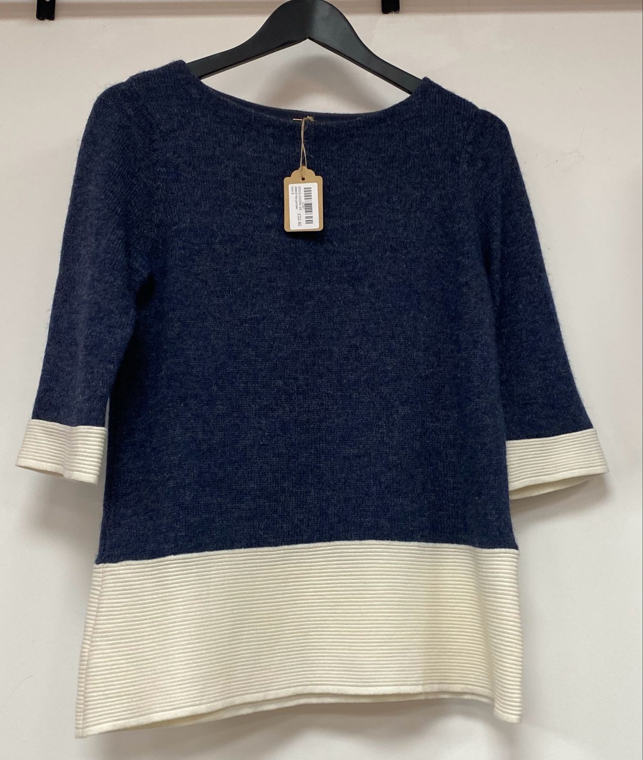 WOOLOVERS 3/4 sleeve top jumper size S
