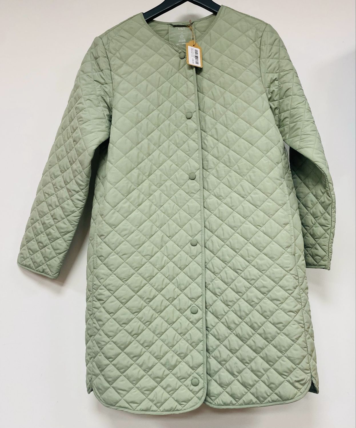 M&amp;S quilted coat / jacket size 10 UK