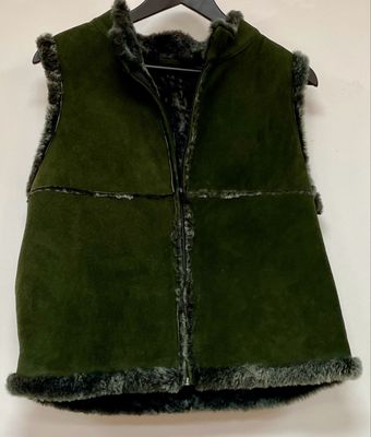 SUE WALSH designs real sheepskin gilet size M