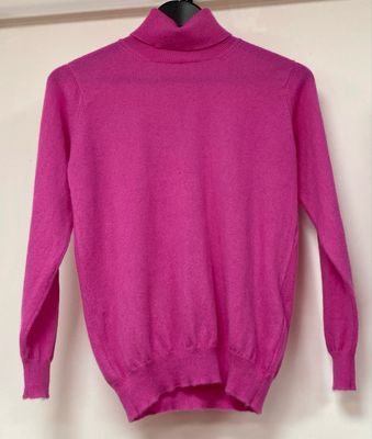 THE CASHMERE CENTRE (100%) roll neck jumper size S