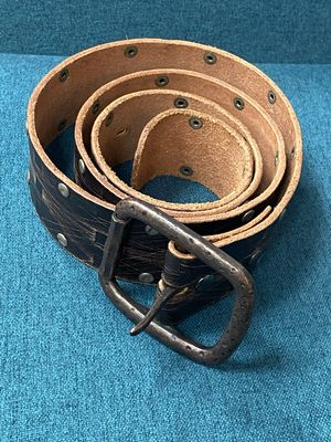 SAMUEL &amp; KEVIN real leather belt 33-40&quot;