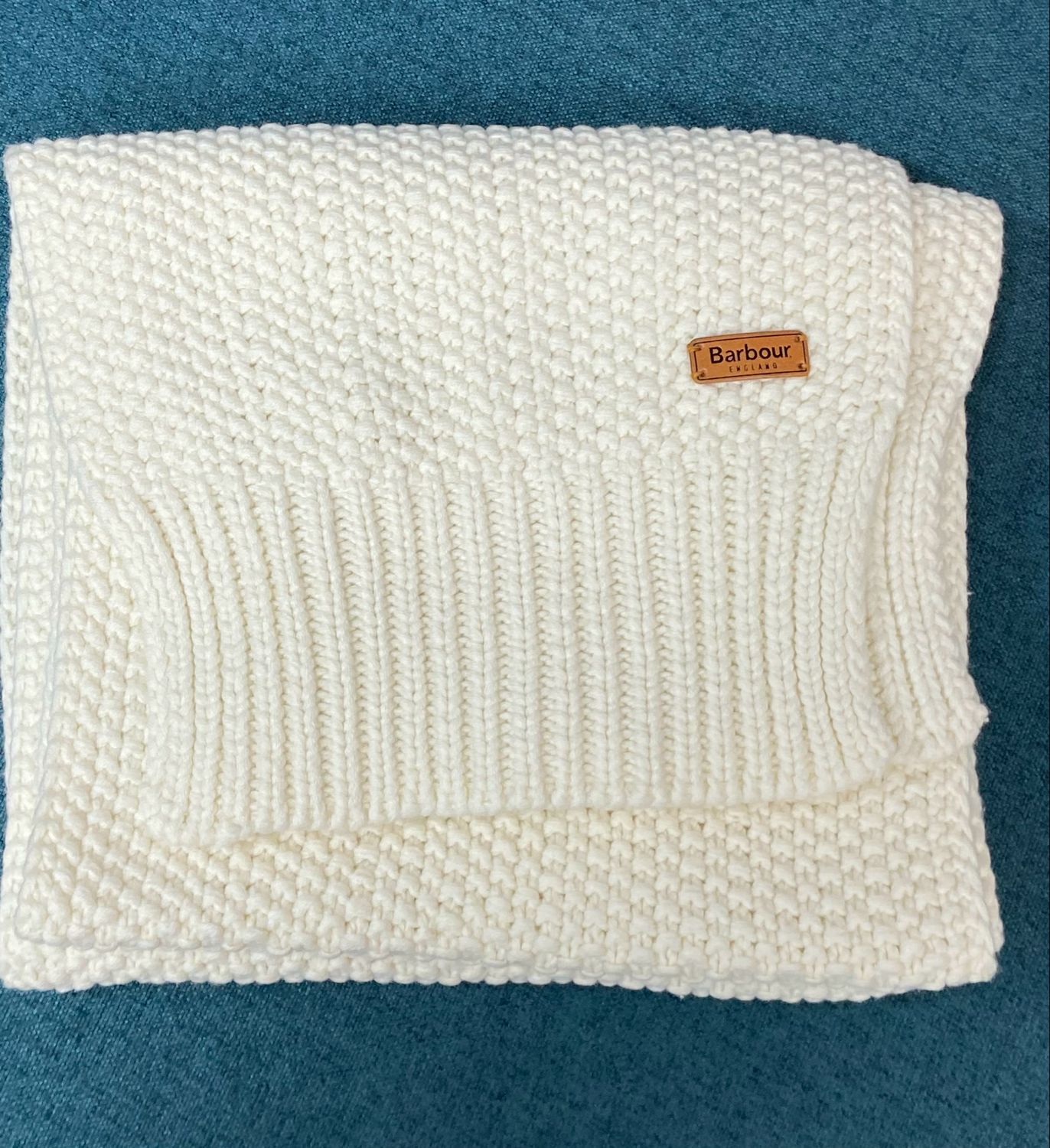 BARBOUR cream colour scarf