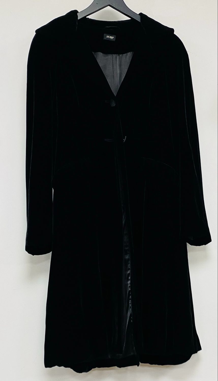 HOBBS viscose silk velvet evening coat size 10 UK