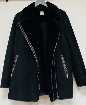 ZARA TRAFALUC faux sheepskin jacket size M