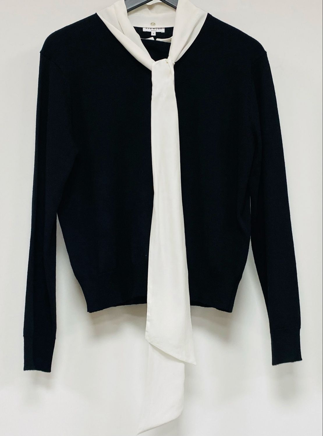 CLAUDIE PIERLOT Paris jumper / silk bow size M