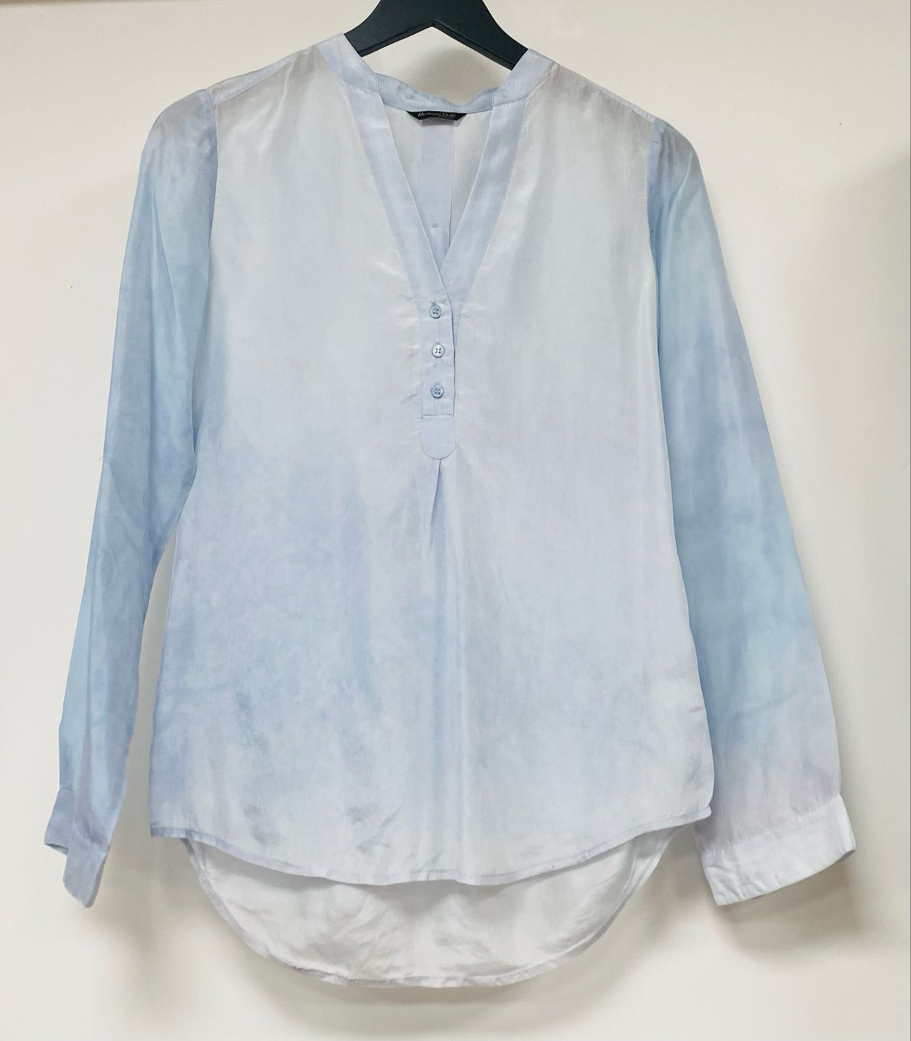 MASSIMO DUTTI mulberry silk blouse size 6 UK