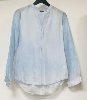 MASSIMO DUTTI mulberry silk blouse size 6 UK