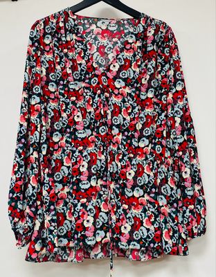 JIGSAW 100% viscose blouse size 16 UK