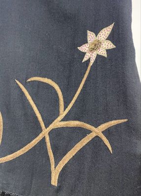 LARGE wool / silk lined shawl