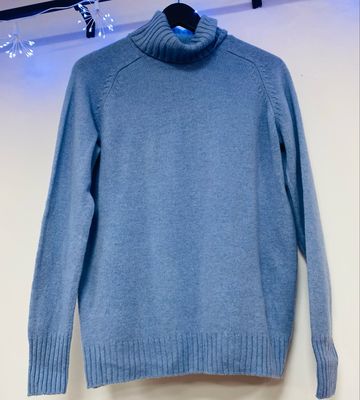 M&amp;S 100% wool roll neck jumper size 14 UK
