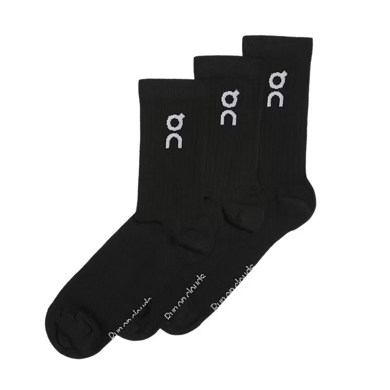 On Cloud Logo Sock 3/Pack Black