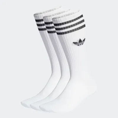 Adidas Solid Crew Socks One Piece White