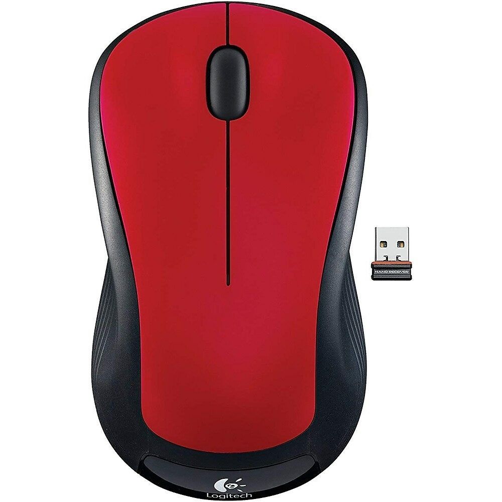 Logitech M310 Wireless Mouse, Red
