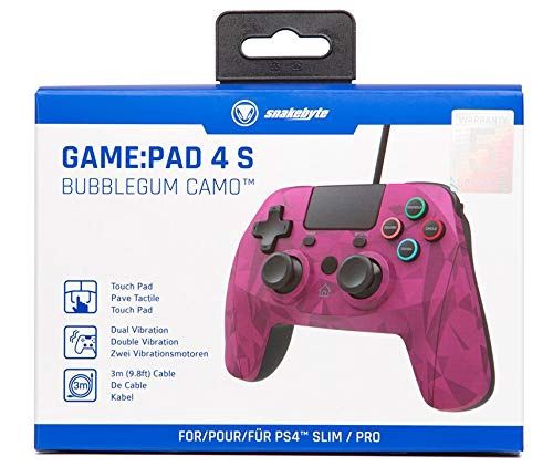 SNAKEBYTE  PS4 Wired Controller - Bubblegum Camo