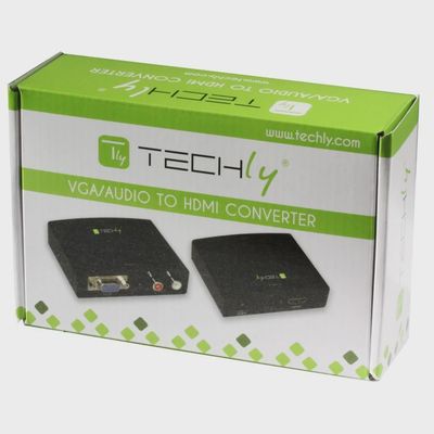 Techly VGA to HDMI Converter w/ Stereo