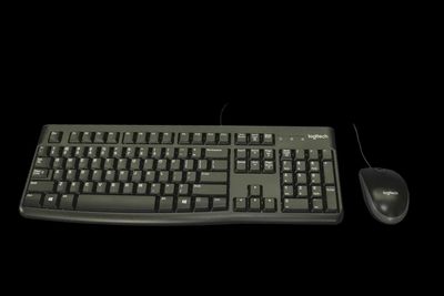 Logitech MK 120 Corded Mouse and Keyboard