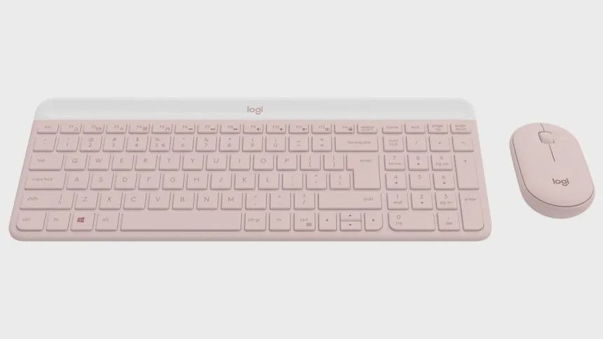 Logitech MK470 Slim Wireless Keyboard and Mouse - Rose