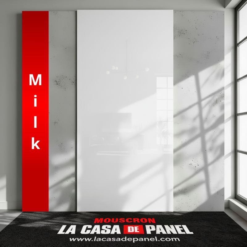 Milk | Panneau Blanc Brillant | 260x122x0,2cm