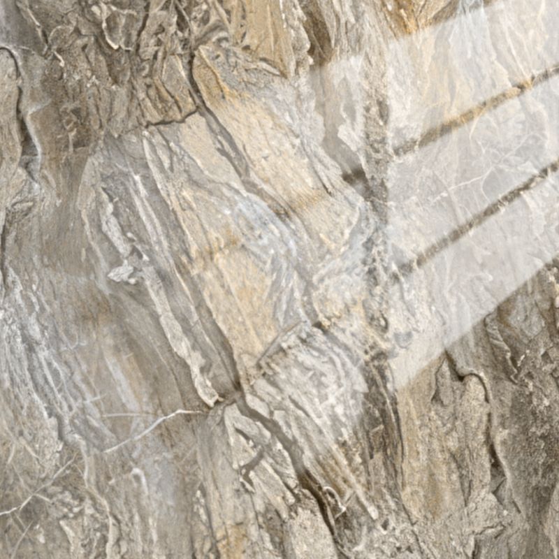 Dolomite Limestone | Panneau de marbre Marron Brillant avec jaune | 260x122x0,2cm