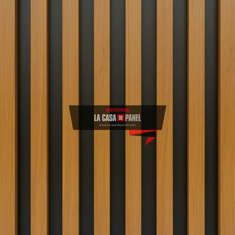 Brown Black Background Wood | Tasseau PVC effet bois | Marron fond Noir | 64x290cm