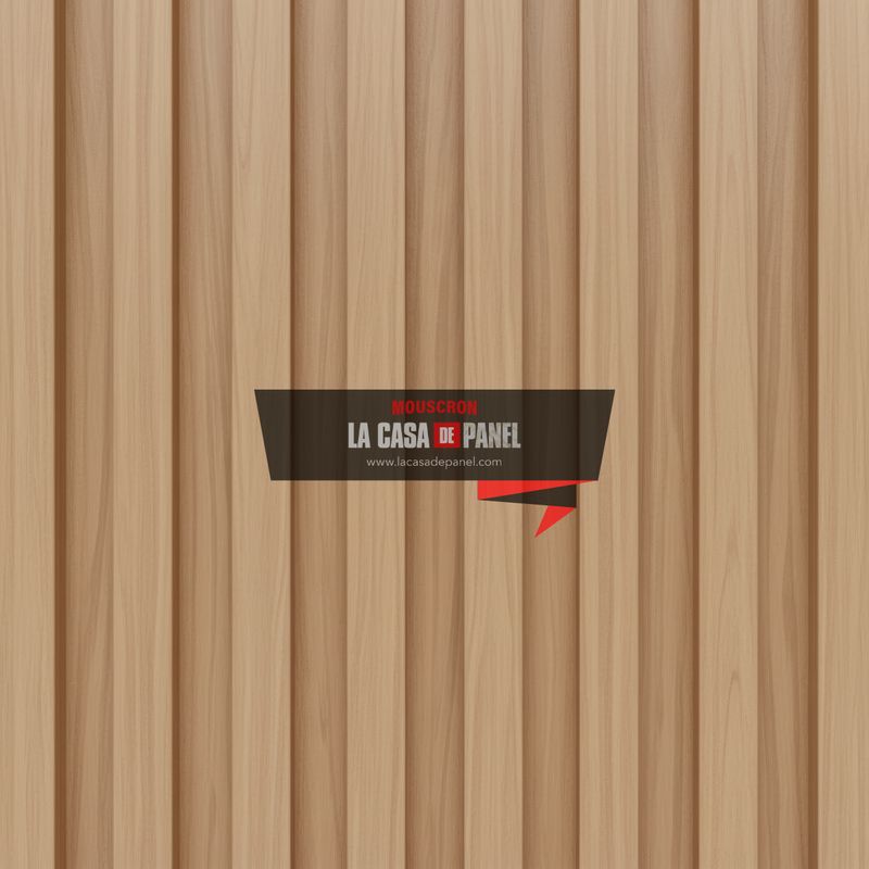 Brown Blond | Tasseau PVC effet bois | Marron pâle | 64x290cm