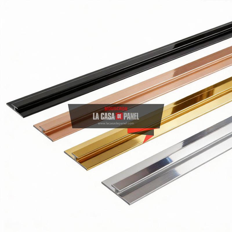 Profilé de jonction en Aluminium Finition pour Panneaux Muraux 2900x2mm