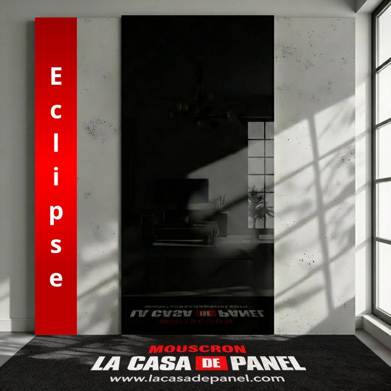 Eclipse | Panneau Noir Brillant | 260x122x0,2cm