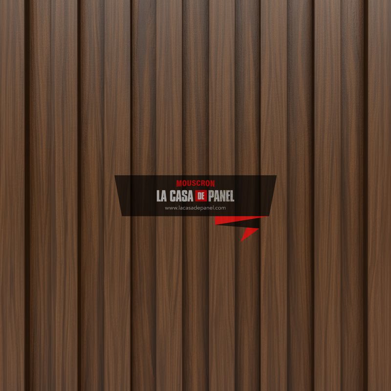 Dark Brown | Tasseau PVC effet bois | Marron sombre | 64x290cm