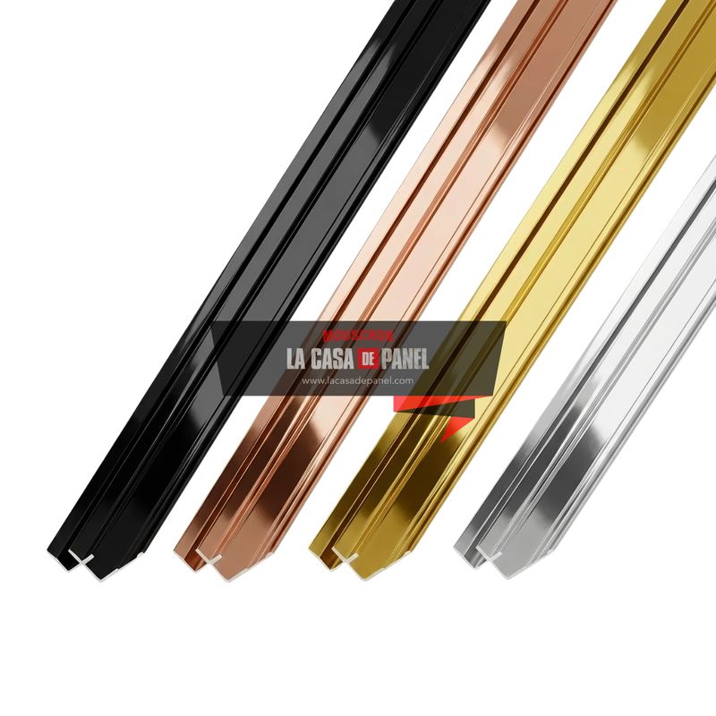 Profilé d'angle intérieur en Aluminium pour Panneaux Muraux 2900x2mm