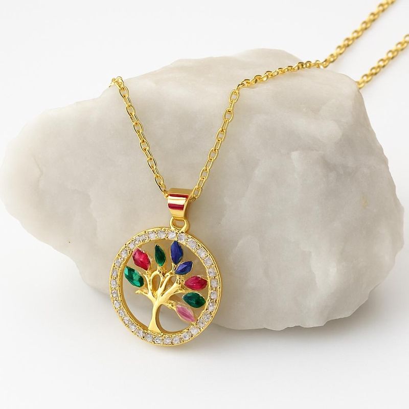 collar de acero arbol de la vida
