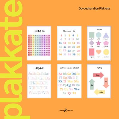 Opvoedkundige Plakkate - Pastel