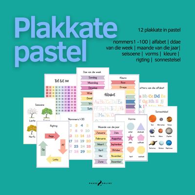 Opvoedkundige Plakkate - Pastel