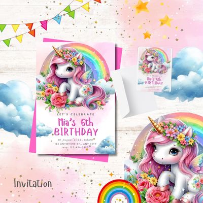 Unicorn Themed Party Package