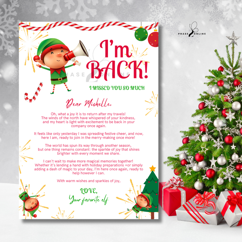 Elf Letter - I'm Back &amp; Goodbye
