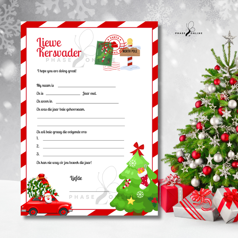 Letter to Santa / Brief aan Kersvader
