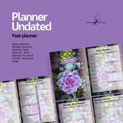 Succulent Planner - Undated