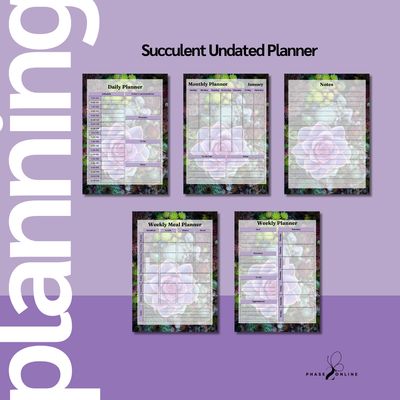 Succulent Planner - Undated