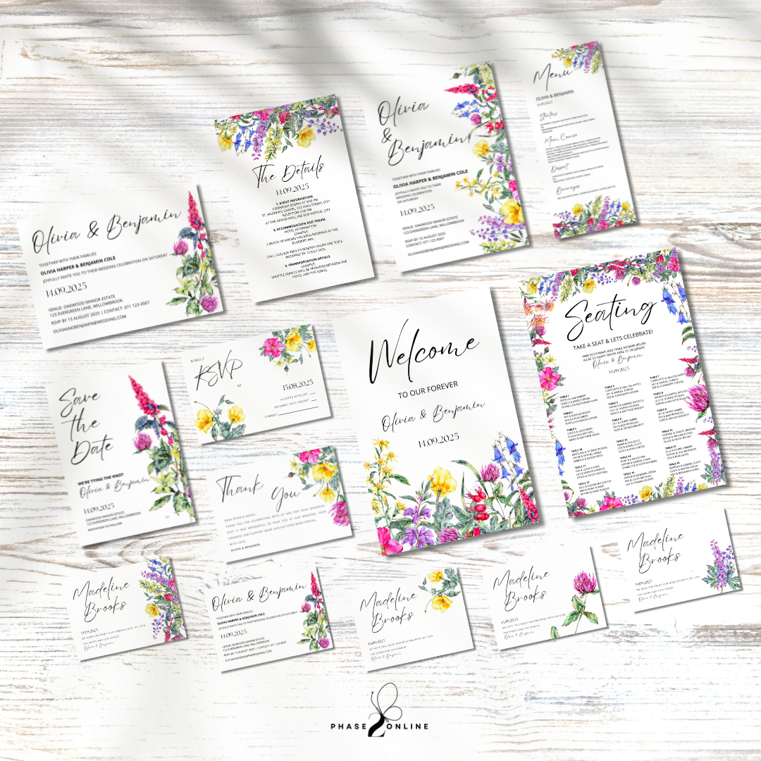 Complete Wildflower Wedding Bundle
