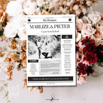 Wedding Newspaper Template