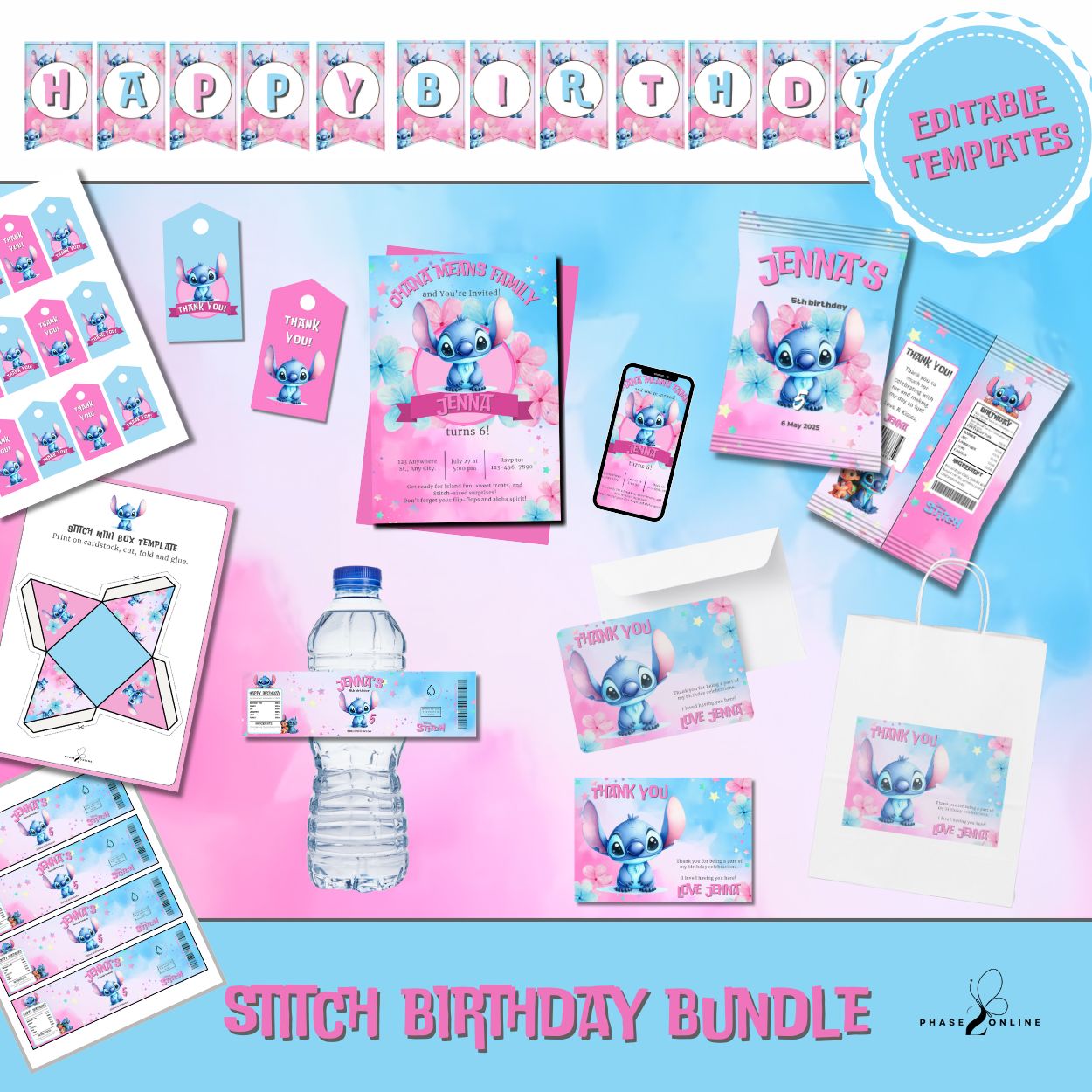 Stitch Birthday Party Package