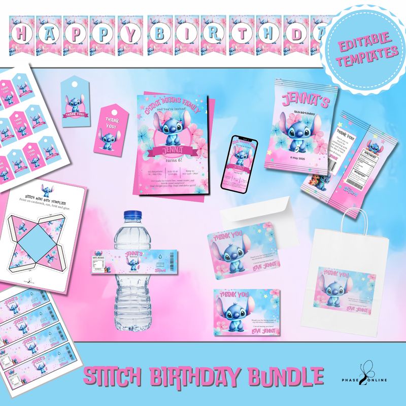 Stitch Birthday Party Package